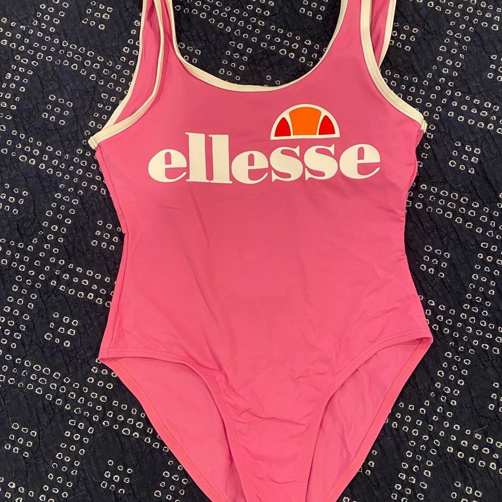 Ellesse Pink One Piece Swimsuit with Scoop Neckline